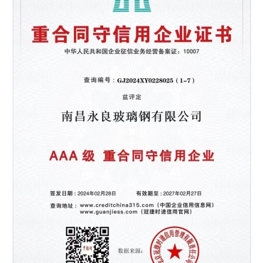 重合同守信用企业证书